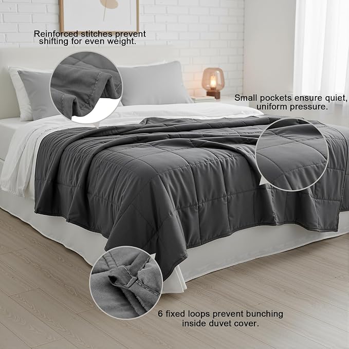 Smart Queen Weighted Blanket for Adults and Couple Large Soft Heavy Blanket - Image 3