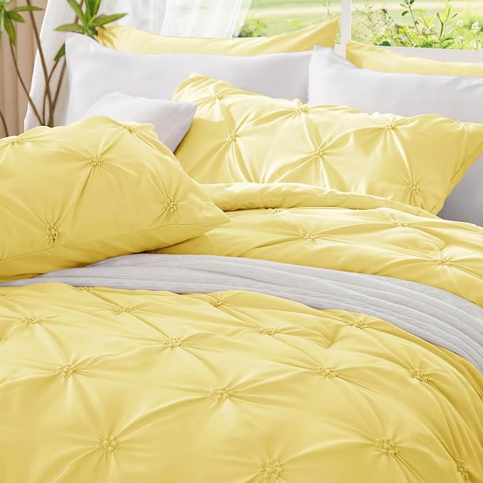 BEDELITE Light Yellow Queen Comforter Set - Image 6