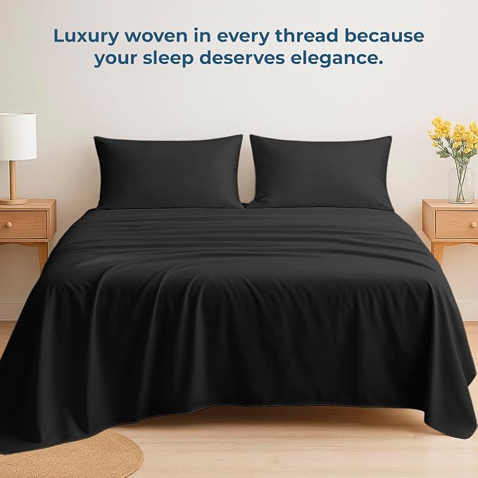 Royale Linens 100% Organic Cotton Twin XL Flat Sheet Only - Image 6