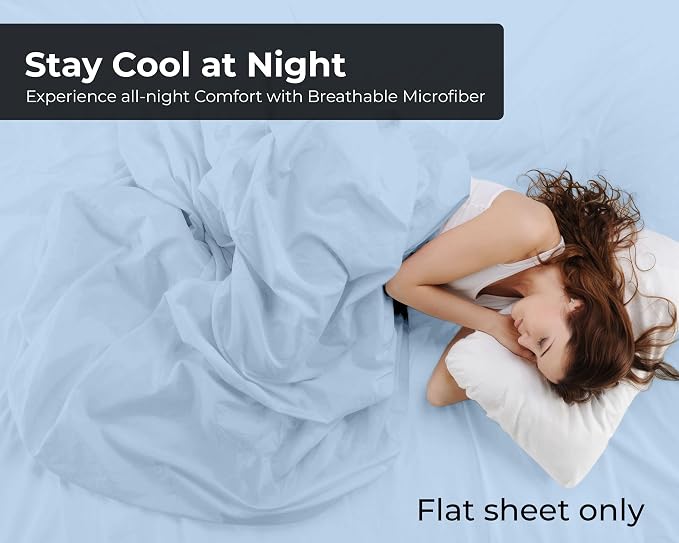 Royale Linens Full Flat Sheet - Image 3