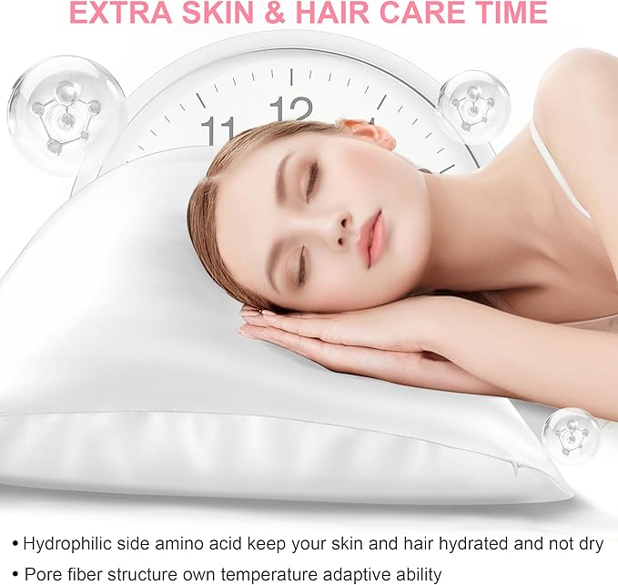 Silk Pillow Cases 2 Pack Queen Size - Image 3
