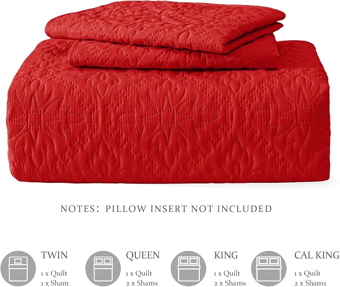Exclusivo Mezcla California King Quilt Bedding Set, Lightweight Soft Bedspreads - Image 6