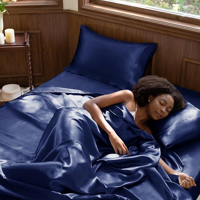 CozyLux Satin Sheets Full Size Sheets - Image 2