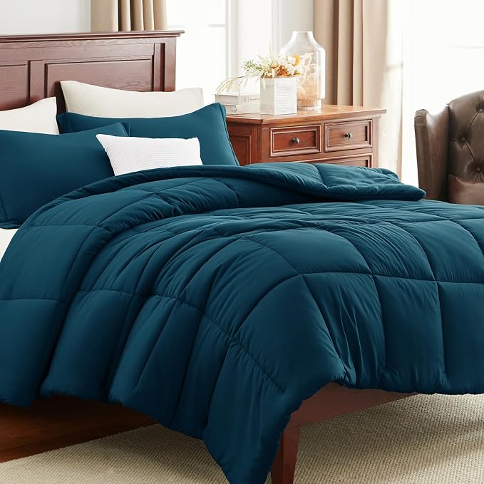 CozyLux Queen Comforter Set Lyons Blue - Image 9