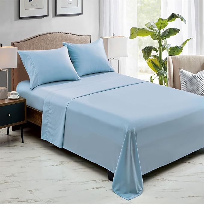 FreshCulture Full Flat Sheets Only, Soft Microfiber Bedding Sheets - Image 6