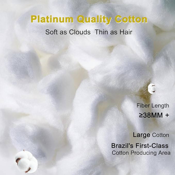 YOUR MOON Fluffy Support Bed Pillow King Size Set of 2, Luxury Hotel Quality - Image 5