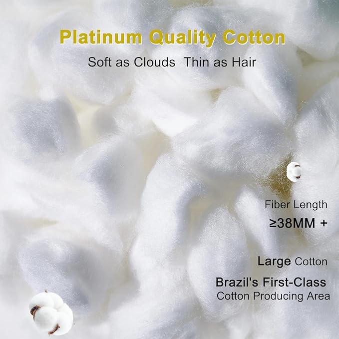 YOUR MOON Fluffy Support Bed Pillow Queen Size, Super Soft Premium - Image 5