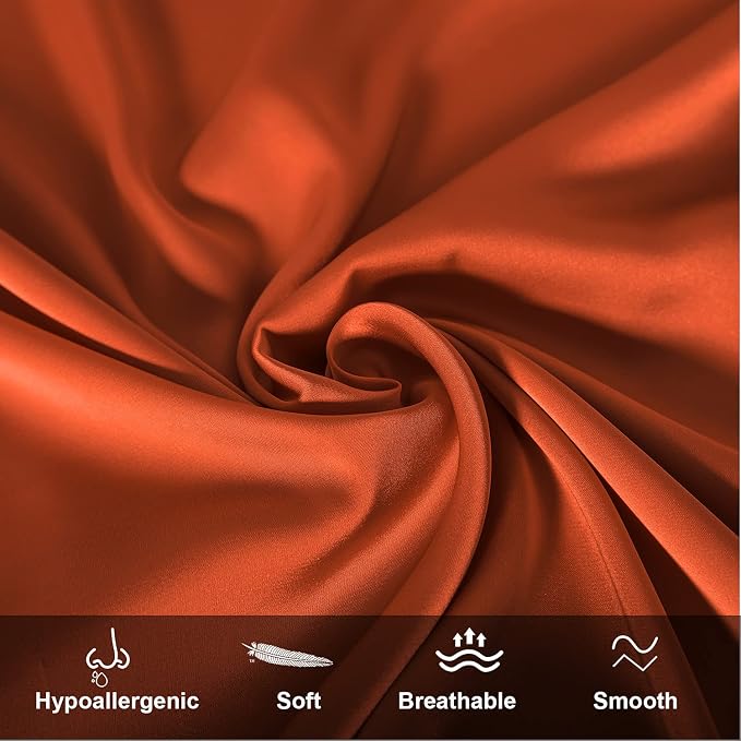 Mulberry Silk Pillowcase for Hair and Skin, Queen Size Cooling Silk Pillow Case - Image 4
