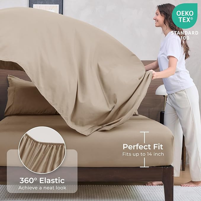 HEVUMYI Khaki Queen Comforter Set - Image 5