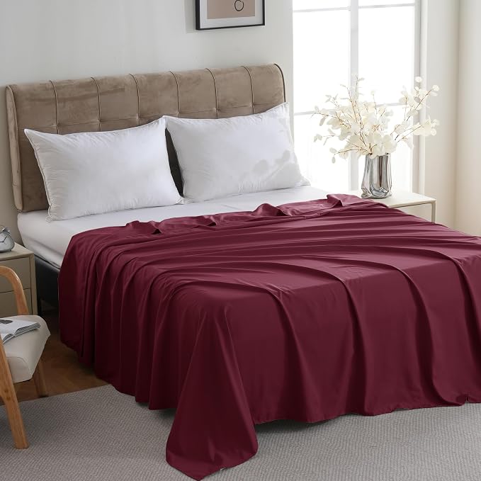 ZPECC Bulk Flat Sheets Only Full Size 6 Pack, Easy Sort Top Bed Sheet by - Image 2
