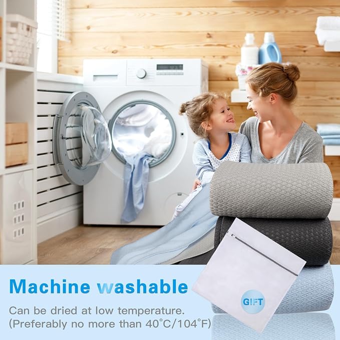 AmyHomie Cooling Blanket Queen Size, 100% Rayon Derived from Bamboo, Ultra-Cool - Image 6
