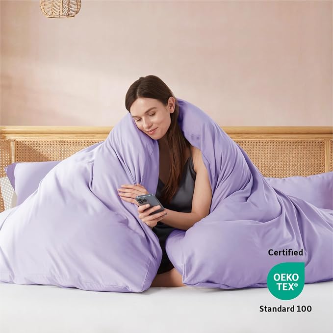 Nestl Lavender Duvet Cover King Size - Image 3