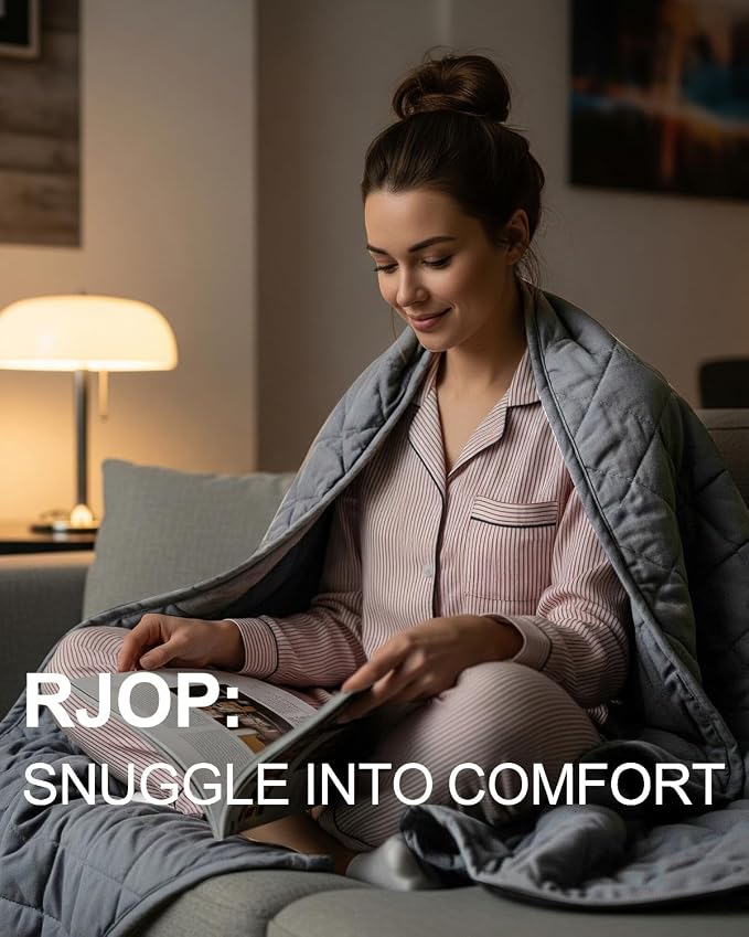 RJOP Weighted Blanket 10lbs 48"x72" Full Size - Image 3