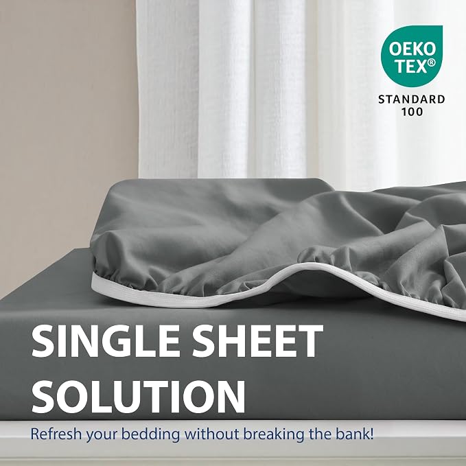 Cathay Home Twin Fitted Sheet - Image 2
