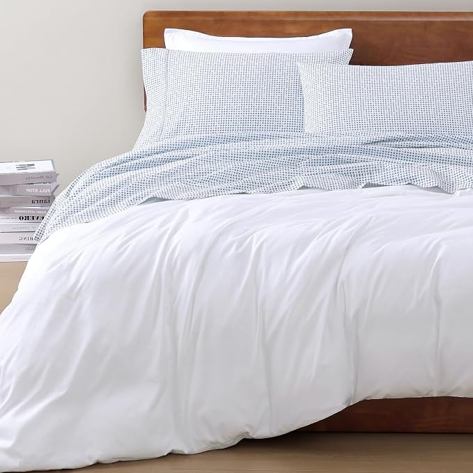 LANE LINEN Eco Friendly 100% Organic Cotton Queen Bed Sheets Set, Printed - Image 8