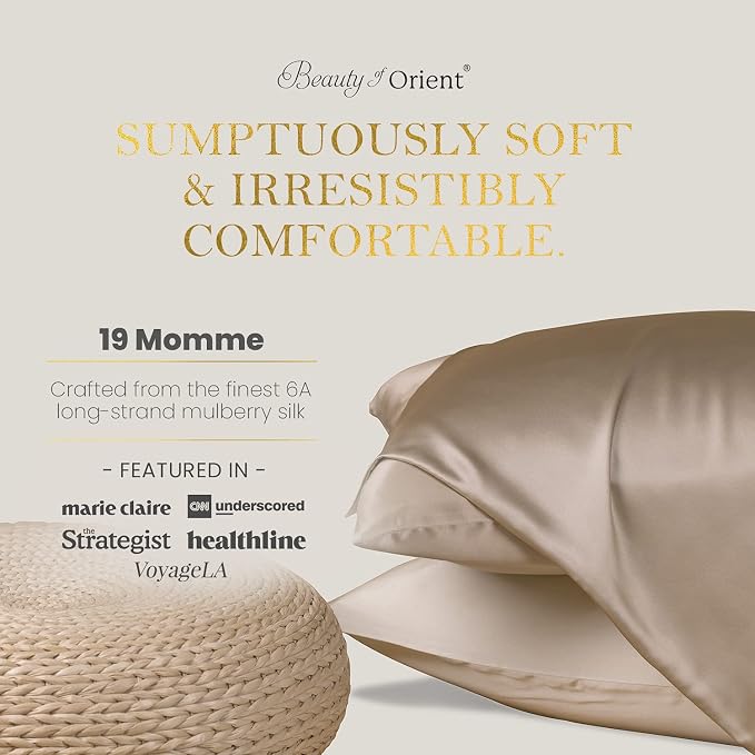 19 Momme Premium Mulberry Silk Pillowcase - Image 2