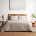 DAPU 100% Linen Duvet Cover Queen, Natural French Flax Breathable Duvet Cover 3 by DAPU