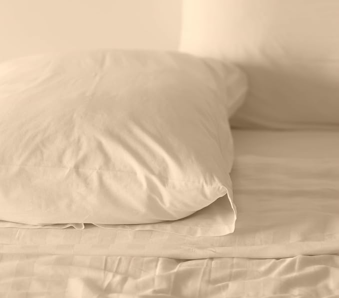 RUVANTI 100% Cotton Sheets – California King Percale Bedding, Cooling & - Image 8