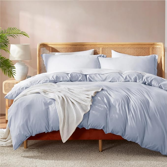 Nestl Ice Blue Duvet Cover Full Size by Nestl