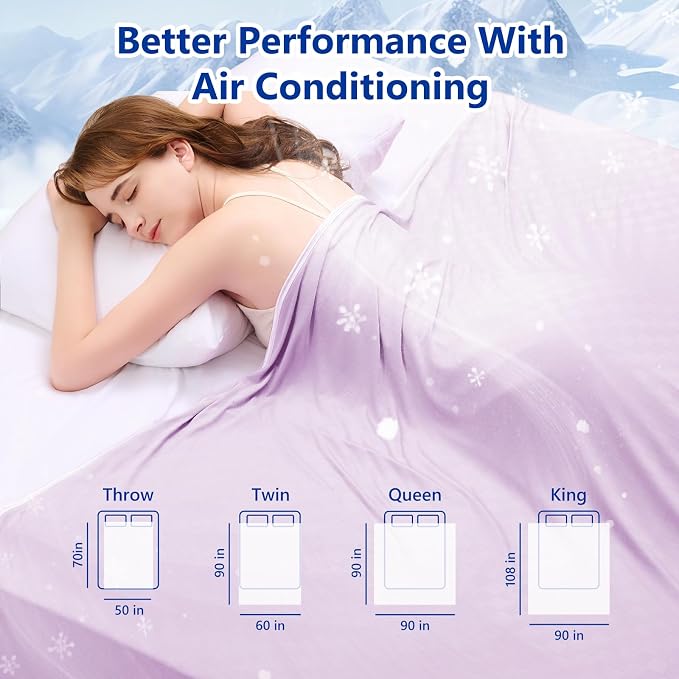 Topcee Cooling Blanket Full Size- 60"x90" Summer Cooling Throw Blanket - Image 7