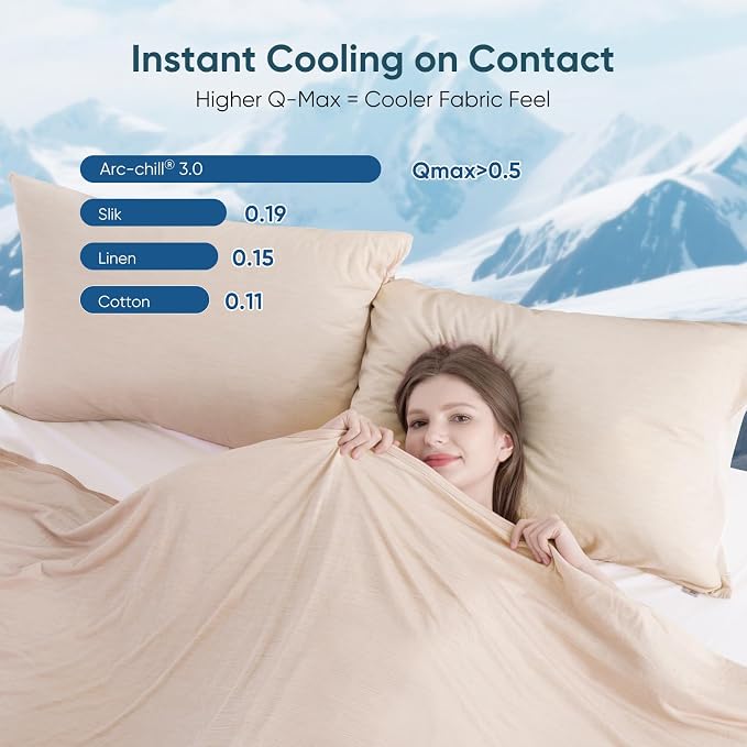 Elegear Revolutionary Cooling Blanket Queen Size Absorbs Heat, Keep - Image 3