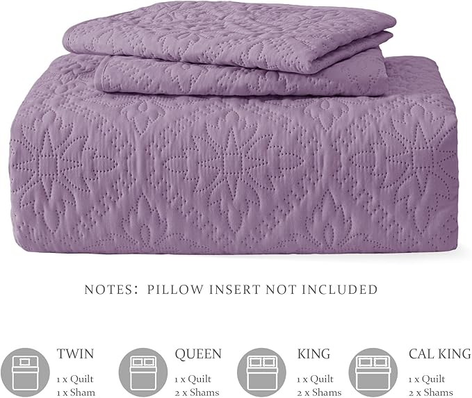 Exclusivo Mezcla Twin Quilt Bedding Set, Lightweight Soft Bedspreads Coverlets - Image 6
