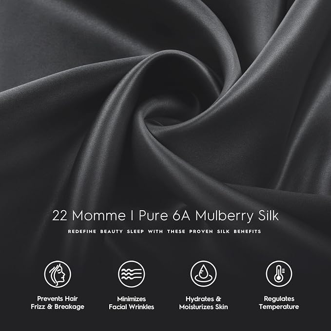 Tafts Silk Pillow Cases - 22mm 100% Pure Mulberry 6A Silk Pillowcase - Image 6
