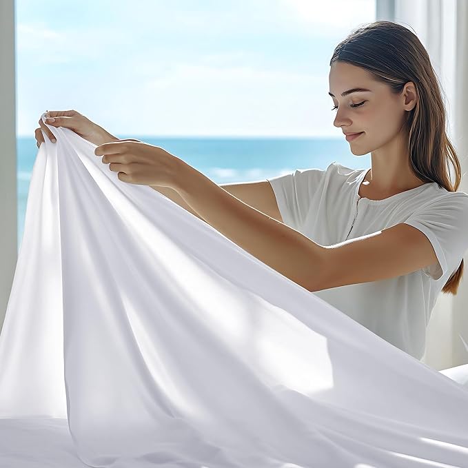 GOLD TEXTILES Full Flat Sheet 24 Pack – Brushed Microfiber Top Sheets - Image 5