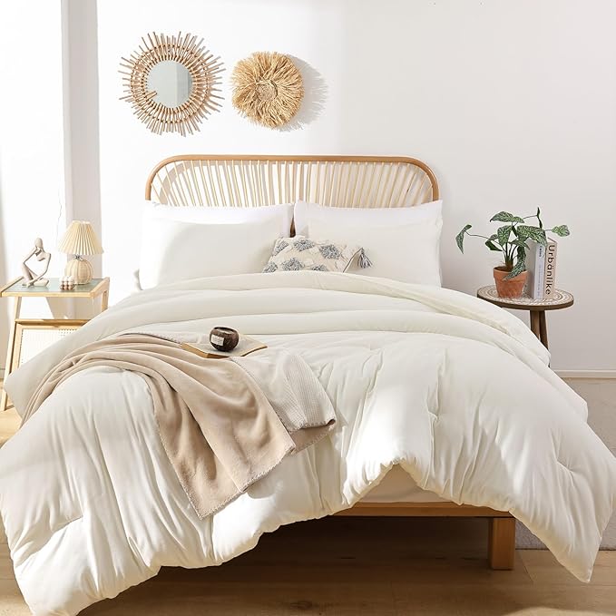 ROSGONIA Ivory Twin/Twin XL Comforter Set - Image 5