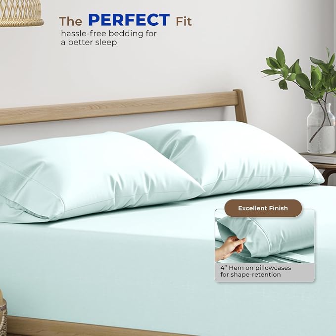 Thread Spread 100% Egyptian Cotton King Size Pillow Cases Set of 2 - Image 4