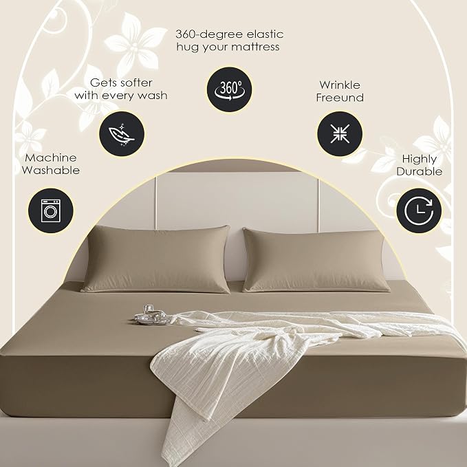 FreshCulture Full Fitted Sheet Only – Premium Hotel-Quality Fitted Sheet - Image 4