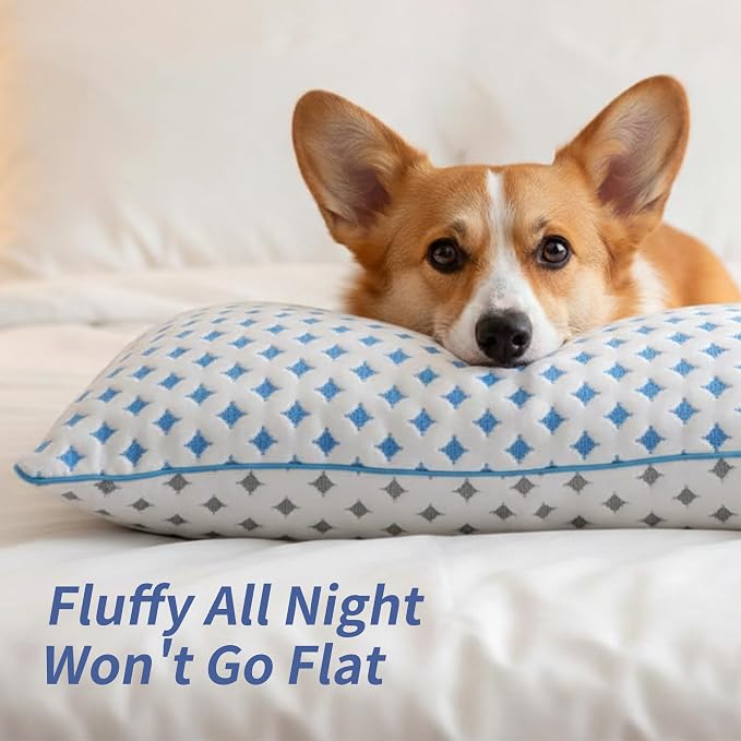 Memory Foam Pillows 2 Pack – Adjustable Loft Cooling Pillows Standard Size Set - Image 7