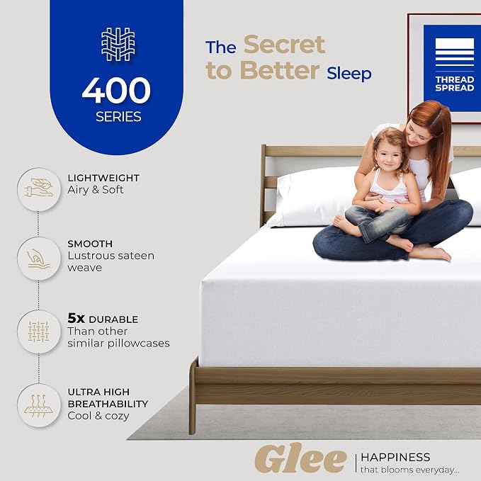 Thread Spread 100% Cotton King Size Pillow Cases Set of 4 - Image 2
