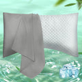 Curved Pillow Case King Size, Side Sleeper Pillow Cases Cover Cooling Rayon by JamRest