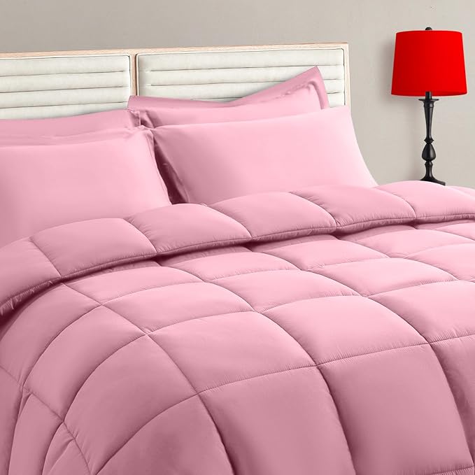 TAIMIT Pink Twin Size Comforter Set by TAIMITBedingSets
