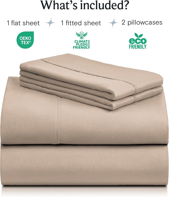 LuxClub 4 PC Full Sheet Set, Breathable Luxury Bed Sheets, Deep Pockets 18" - Image 2