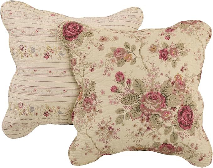 Greenland Home Antique Rose 100% Cotton Heirloom-Quality Quilt Set, 5-Piece - Image 3