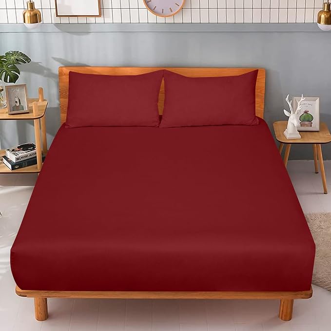 ROYALE LINENS 300 Thread Count 100% Long Staple Combed Cotton Fitted Sheet - Image 9