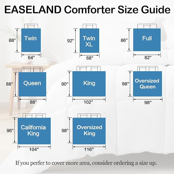 EASELAND California King Down Alternative Comforter - Image 7