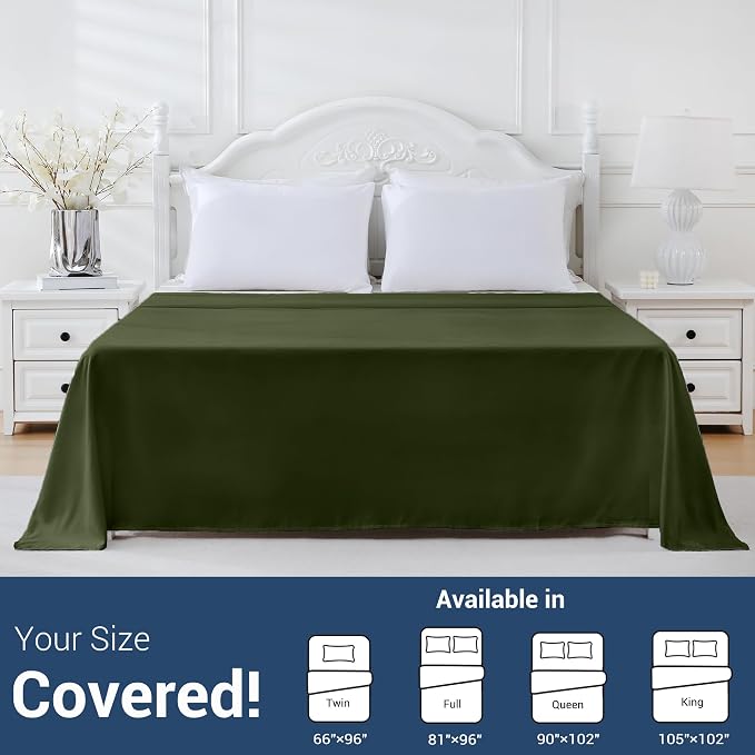 Bulk Full Flat Sheets Only, 6 Pack Quick Sort Top Bed Sheet, Color-Coded Label - Image 5