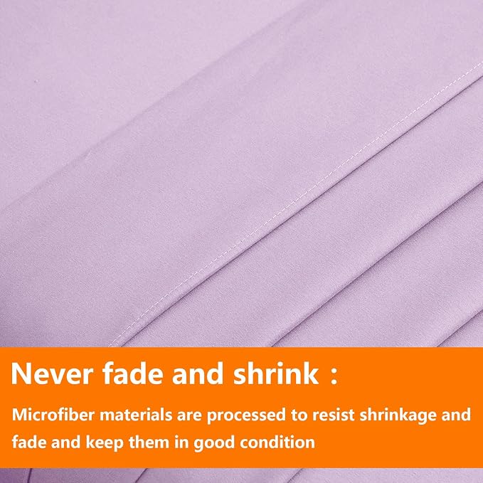 TAIMIT Light Purple Twin Size Comforter Set - Image 7