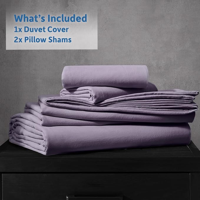 Nestl Grayish Purple Duvet Cover Queen Size - Image 9