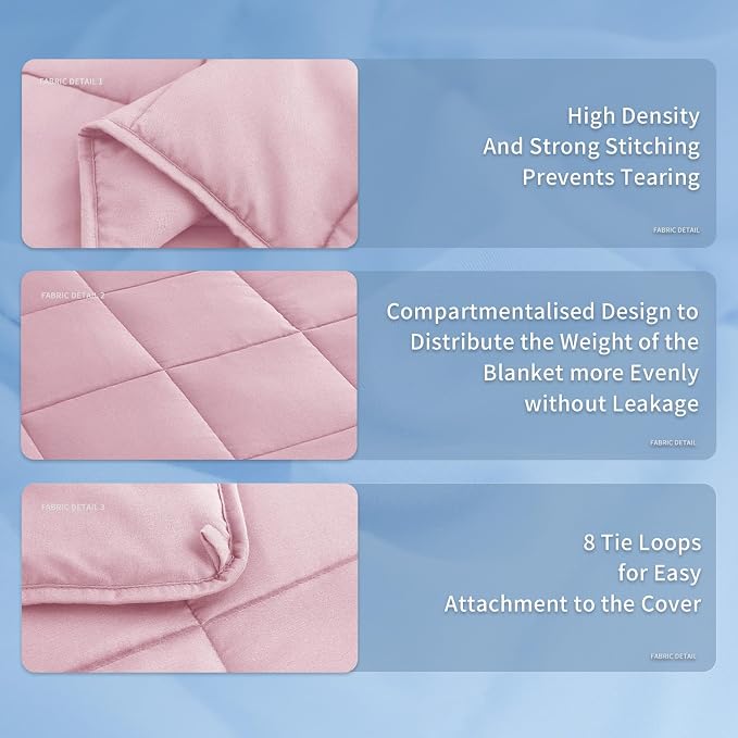 Topcee Weighted Blanket for Adults Queen Size Soft Cooling Heavy Blanket - Image 5