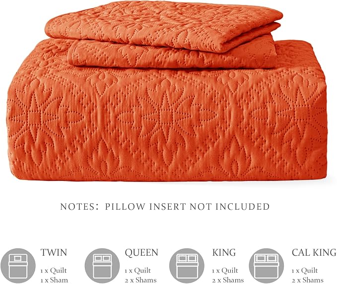 Exclusivo Mezcla King Quilt Bedding Set, Lightweight Soft Bedspreads Coverlets - Image 6