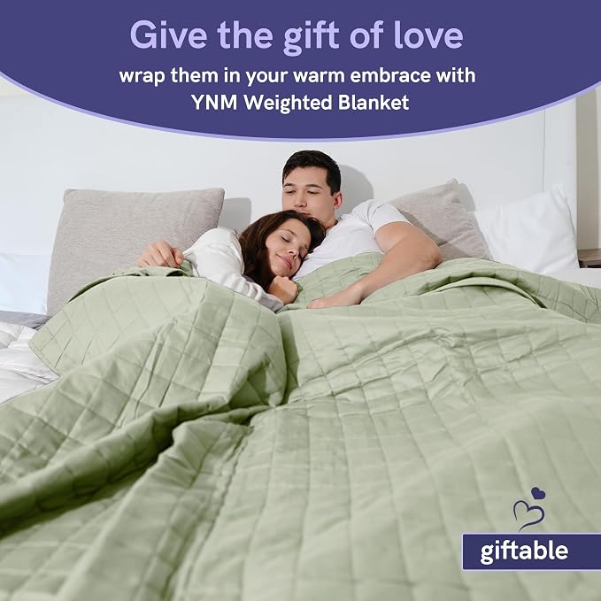 YnM Exclusive 20 lbs Weighted Blanket, Extra Heavy Cotton/Polyester Bed Blanket - Image 7