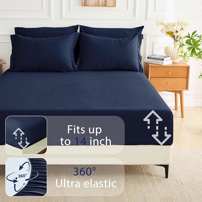 MUXHOMO 5 Pieces Twin Comforter Set, Soft Bed in a Bag Twin Size, All Season - Image 6