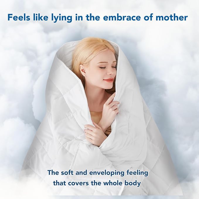 Topcee Weighted Blanket for Adults Queen Size Soft Cooling Heavy Blanket - Image 4
