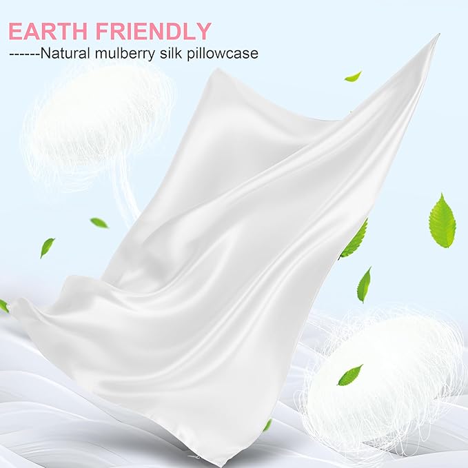 Silk Pillow Cases 2 Pack Standard Size - Image 2