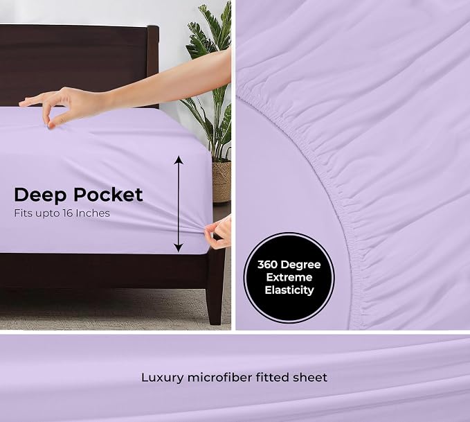Royale Linens Fitted Sheet Full - Image 3