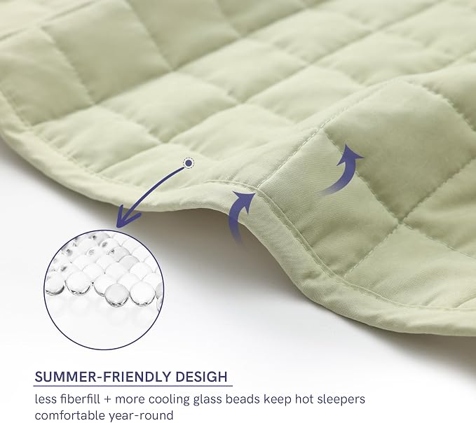 YnM Exclusive 30lbs Weighted Blanket, Extra Heavy Cotton/Polyester Bed Blanket - Image 4